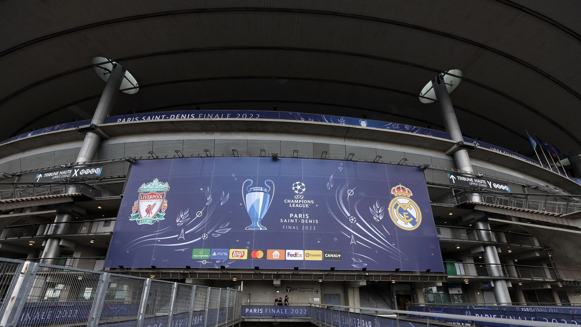 Saint-Denis listo para el duelo entre Liverpool y Real Madrid