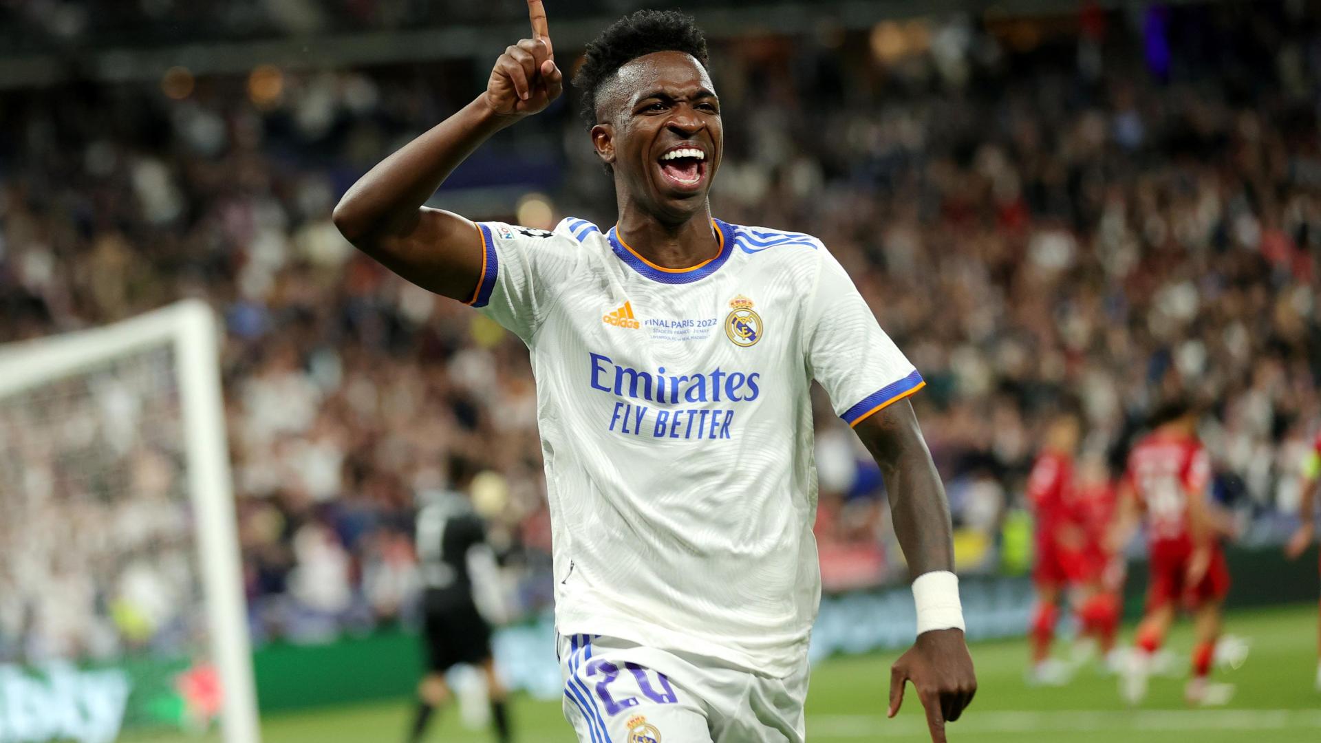 Vinicius celebra el primer gol