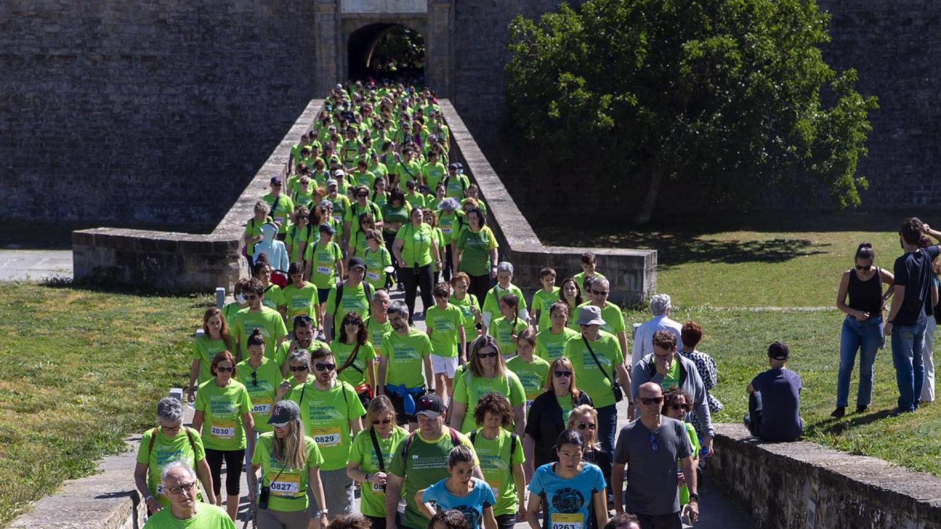 Marcha contra el Cáncer por la Investigación en Pamplona.