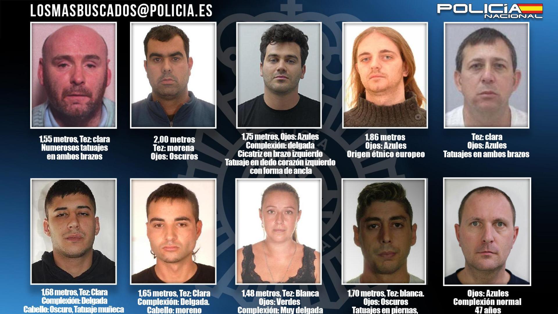 Los 10 prófugos más buscados