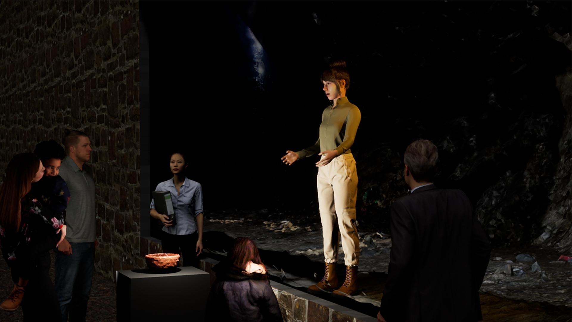 Recreación de uno de los escenarios de la experiencia turística creada por investigadores de la UPNA
