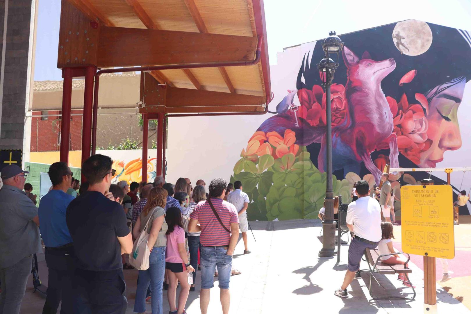 Otra de las creaciones que han realizado los artistas en Villafranca.
