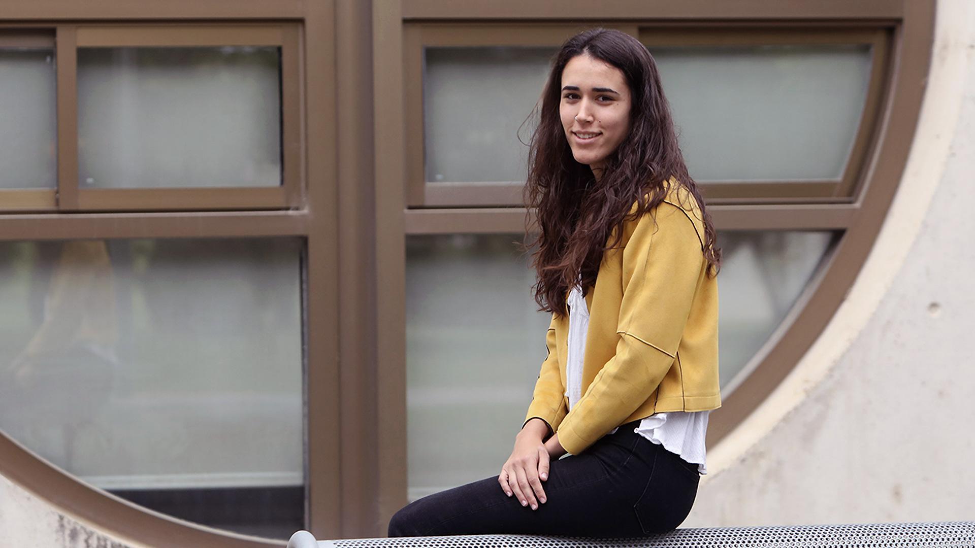 Sara León Ecay, en la UPNA