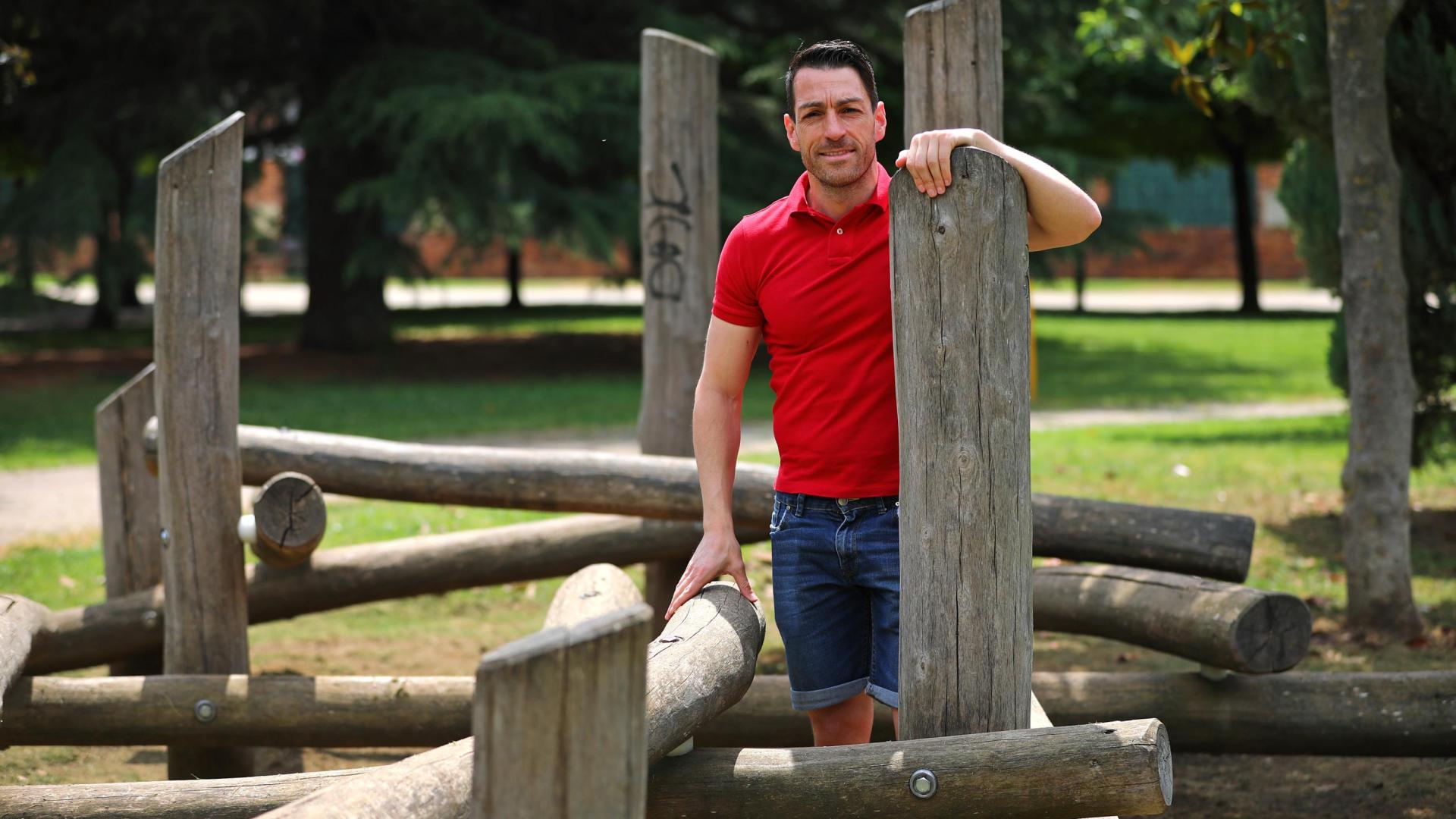 Eduardo Prieto Iglesias, en el lago de Barañáin