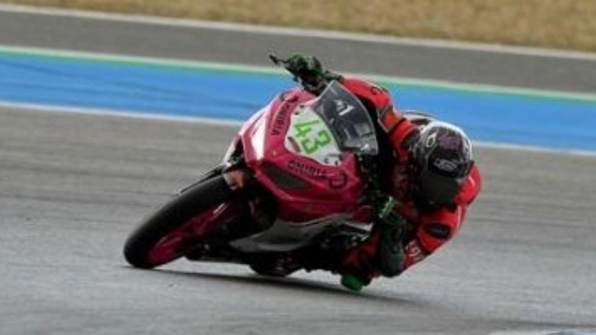 Hodei Martínez, en Jerez.
