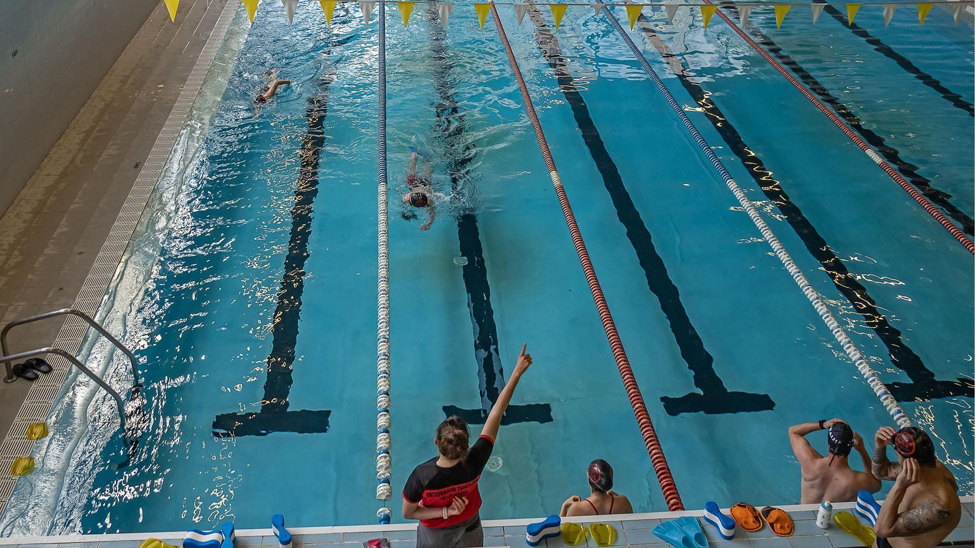 La piscina cubierta del polideportivo de Estella, en una imagen del pasado mayo