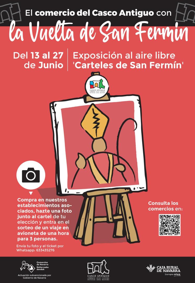 Cartel de la exposición de los carteles de San Fermín