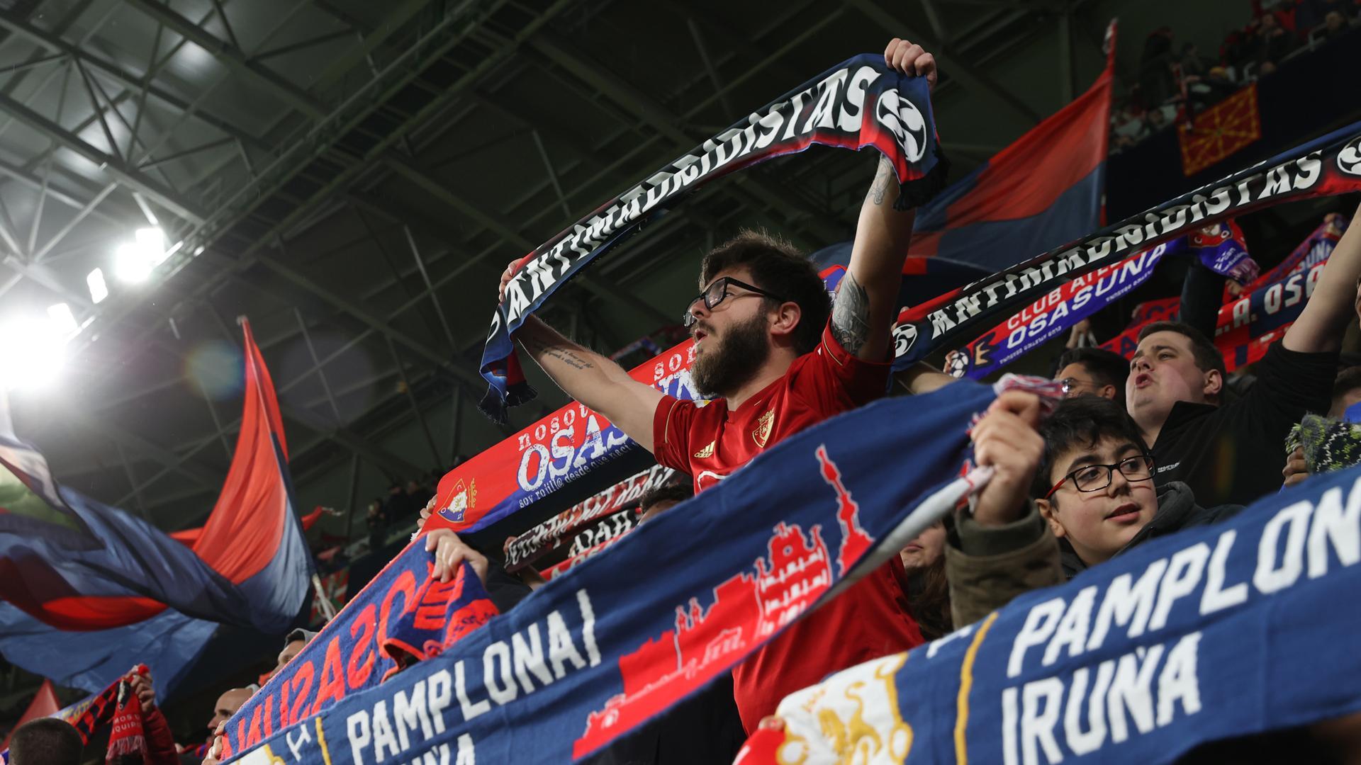 Aficionados de Osasuna en El Sadar
