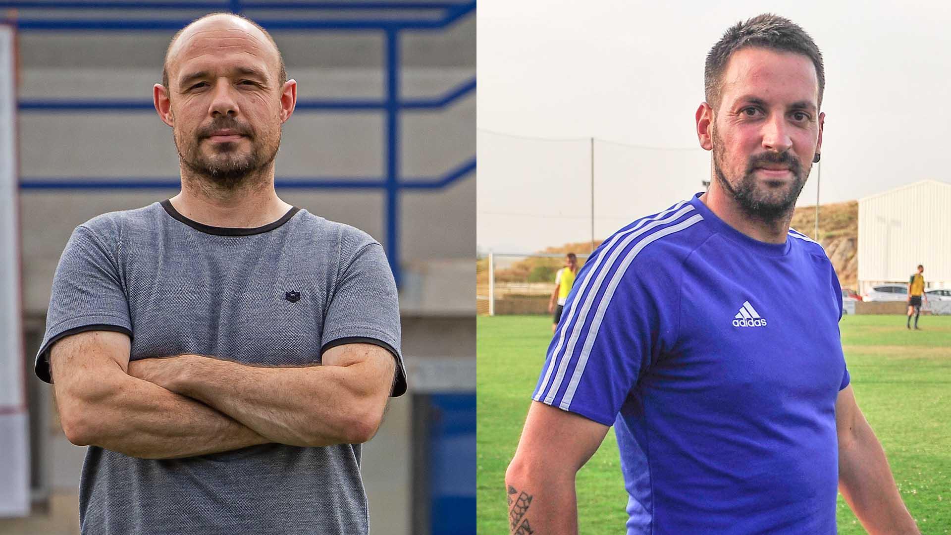 Antonio Gil y Jaime Pernaut, entrenadores de los equipos que se enfrentan este sábado