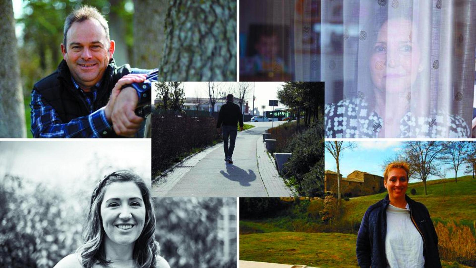 Dos hombres y tres mujeres compartieron conmigo (y por extensión, con los lectores) el testimonio de qué supone vivir con una ‘enfermedad invisible’. Fueron (de izda a dcha y de arriba abajo): Jesús María Monreal (epilepsia), Mikel (nombre falso de un joven con esquizofrenia), María José Salvatierra (migraña), María Azcona (hipotiroidismo) e Izaskun Adot (fibromialgia). Gracias a su generosa colaboración pude escribir esta serie de reportajes, galardonada con el Premio Tiflos de la ONCE de periodismo social en prensa escrita. ¡GRACIAS!