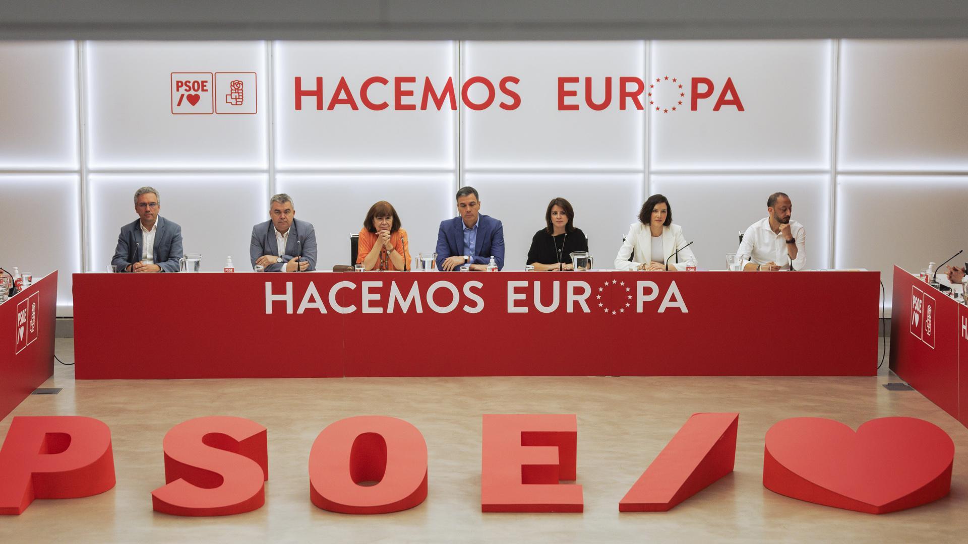 Reunión de la Ejecutiva del PSOE, tras la derrota en las elecciones andaluzas