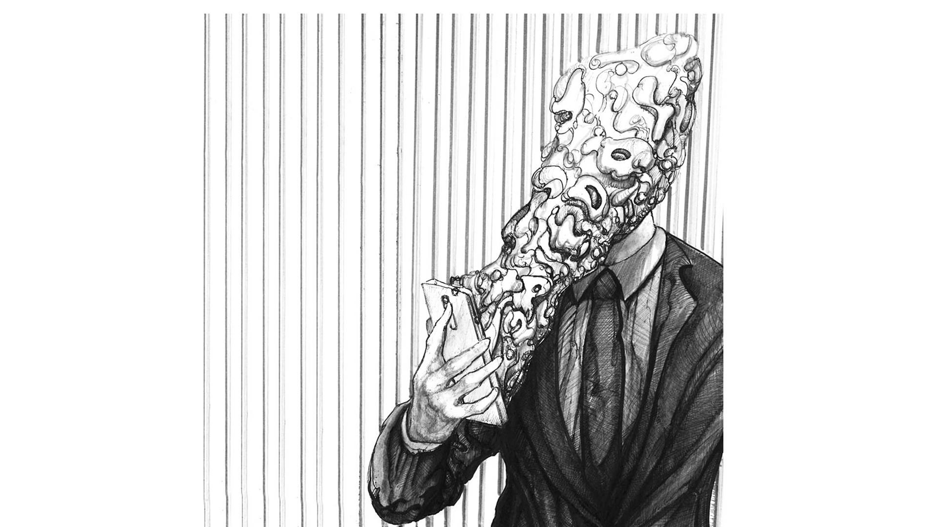 La ilustración que ha aportado Pedro Marco Landa al fanzine 20 21