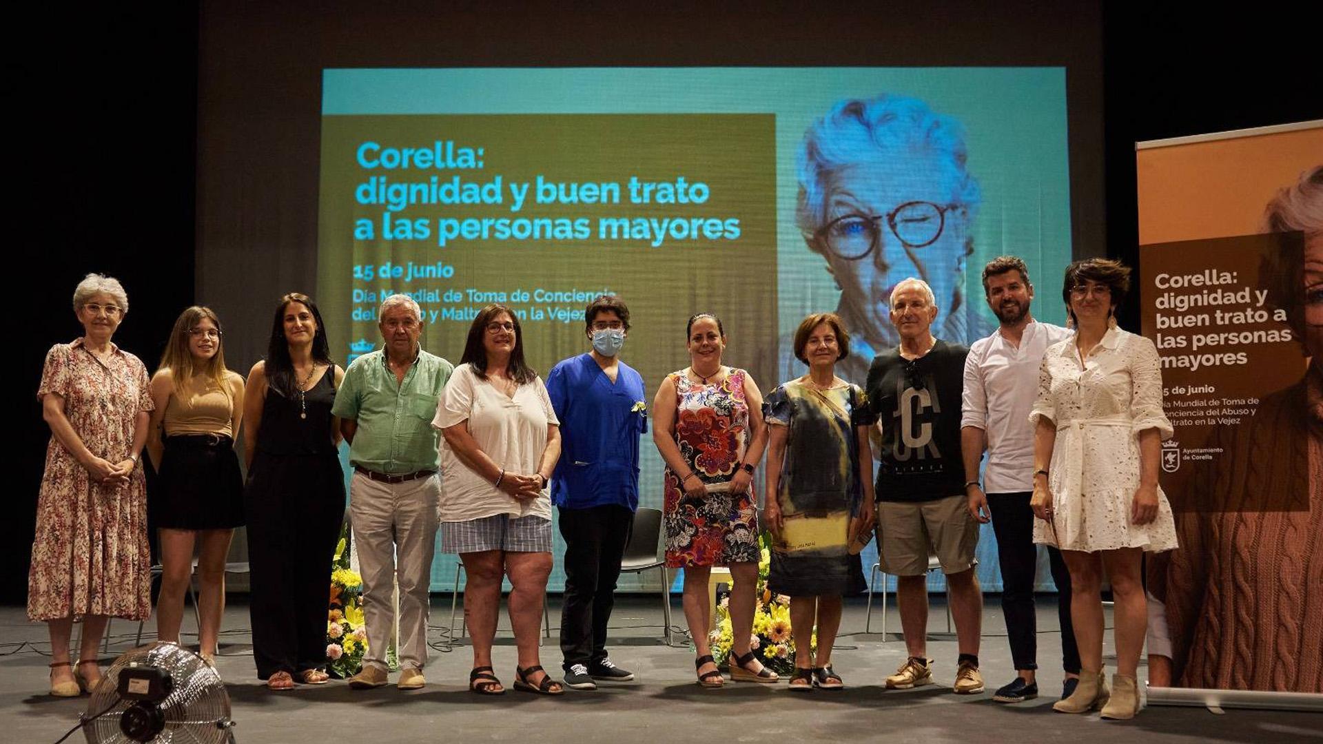 Participantes en la jornada que organizó la residencia en el centro cultural de Corella