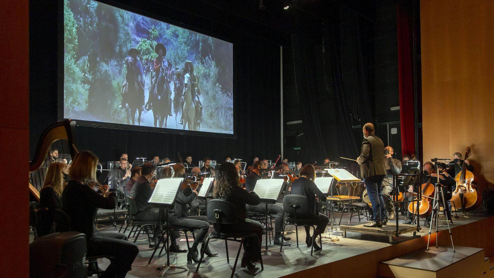 La Orquesta Sinfónica de Navarra, en unos recientes conciertos escolares