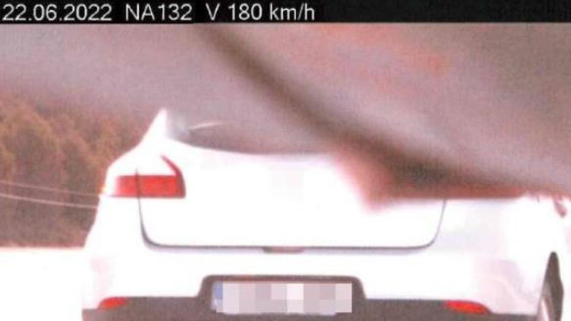 Coche interceptado en Tafalla superando los límites de velocidad