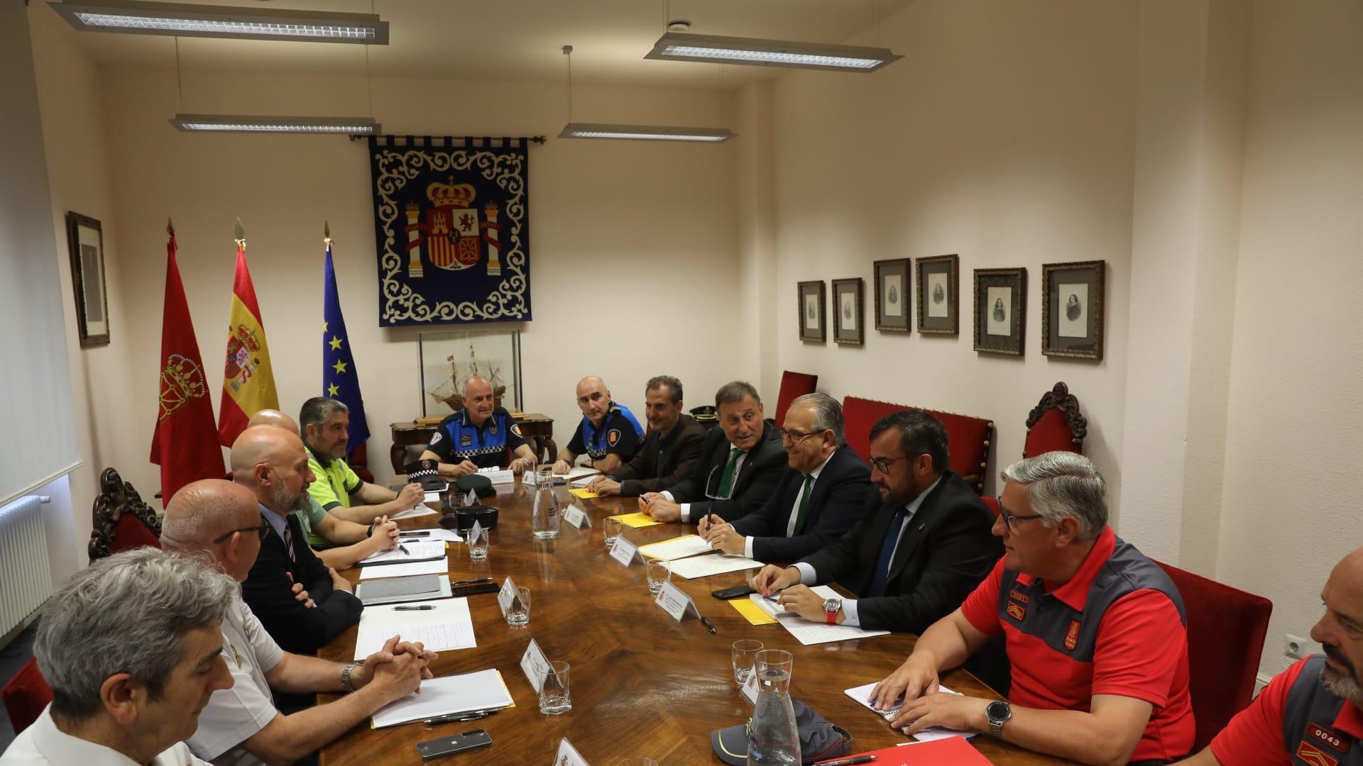 Reunión de coordinación para abordar el dispositivo de Seguridad de los Sanfermines 2022