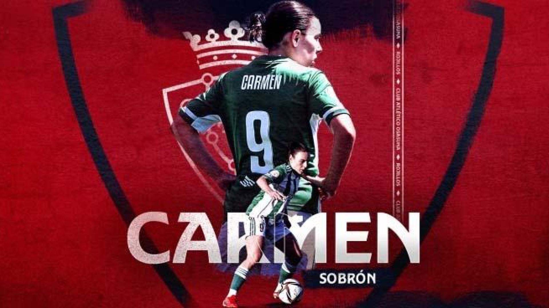 Carmen Sobrón, nuevo fichaje de Osasuna Femenino