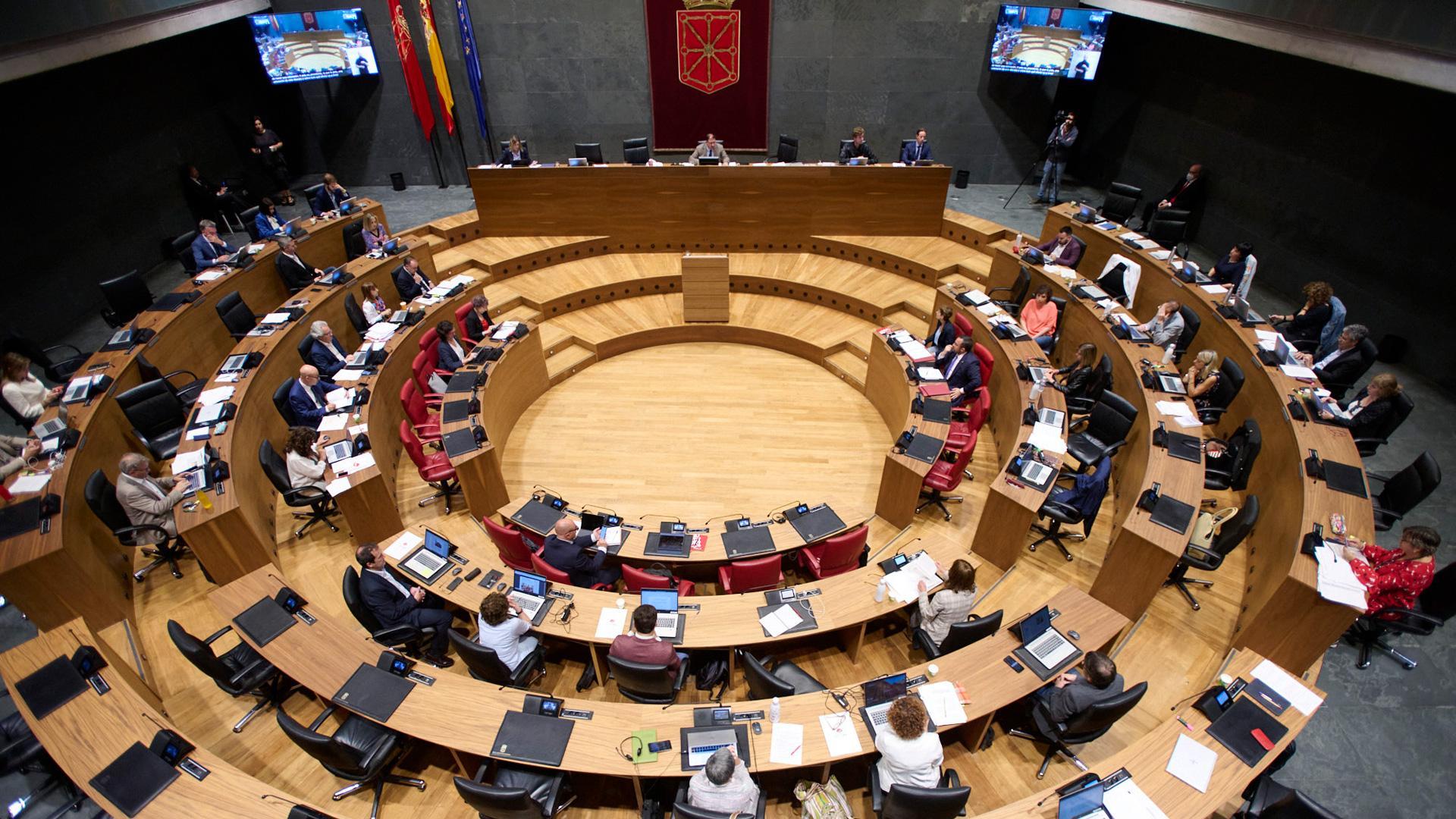 Pleno del Parlamento de Navarra de este jueves