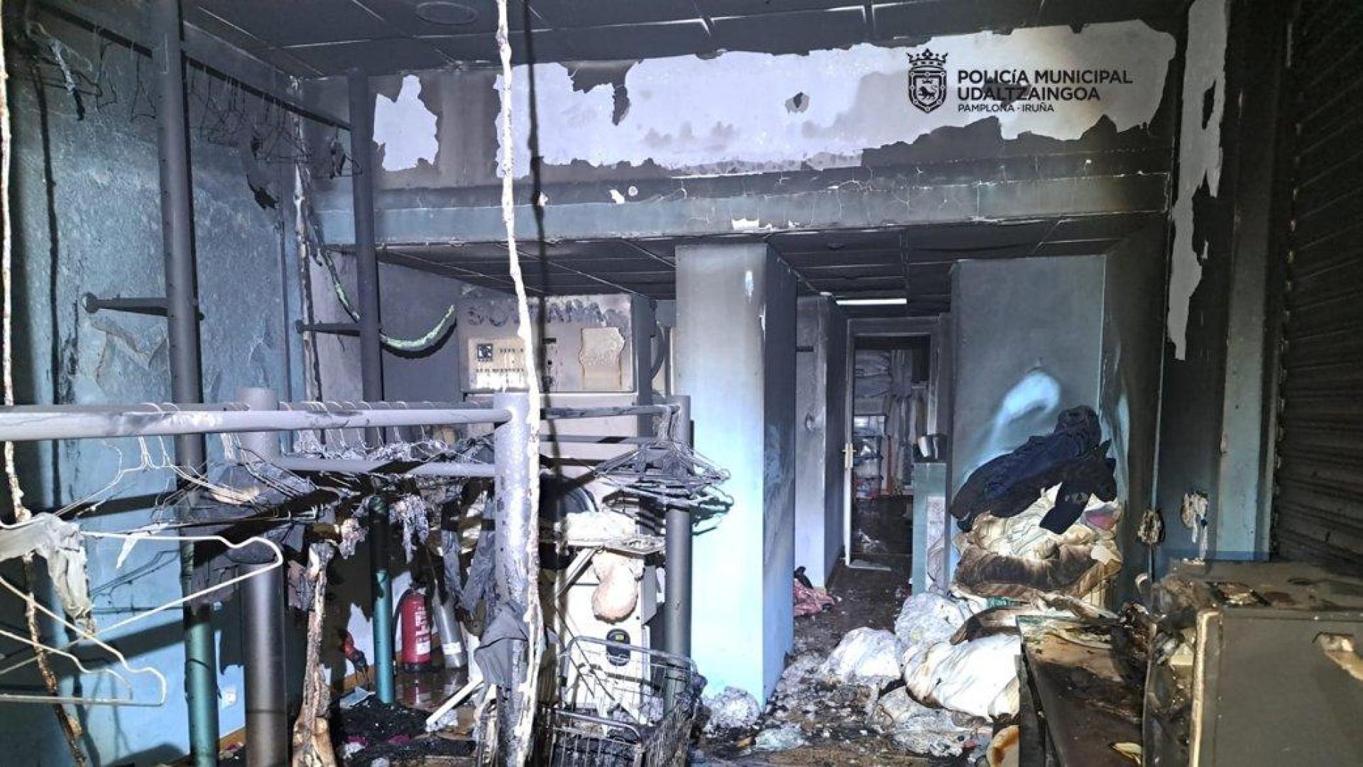 Estado en el que quedó la lavandería