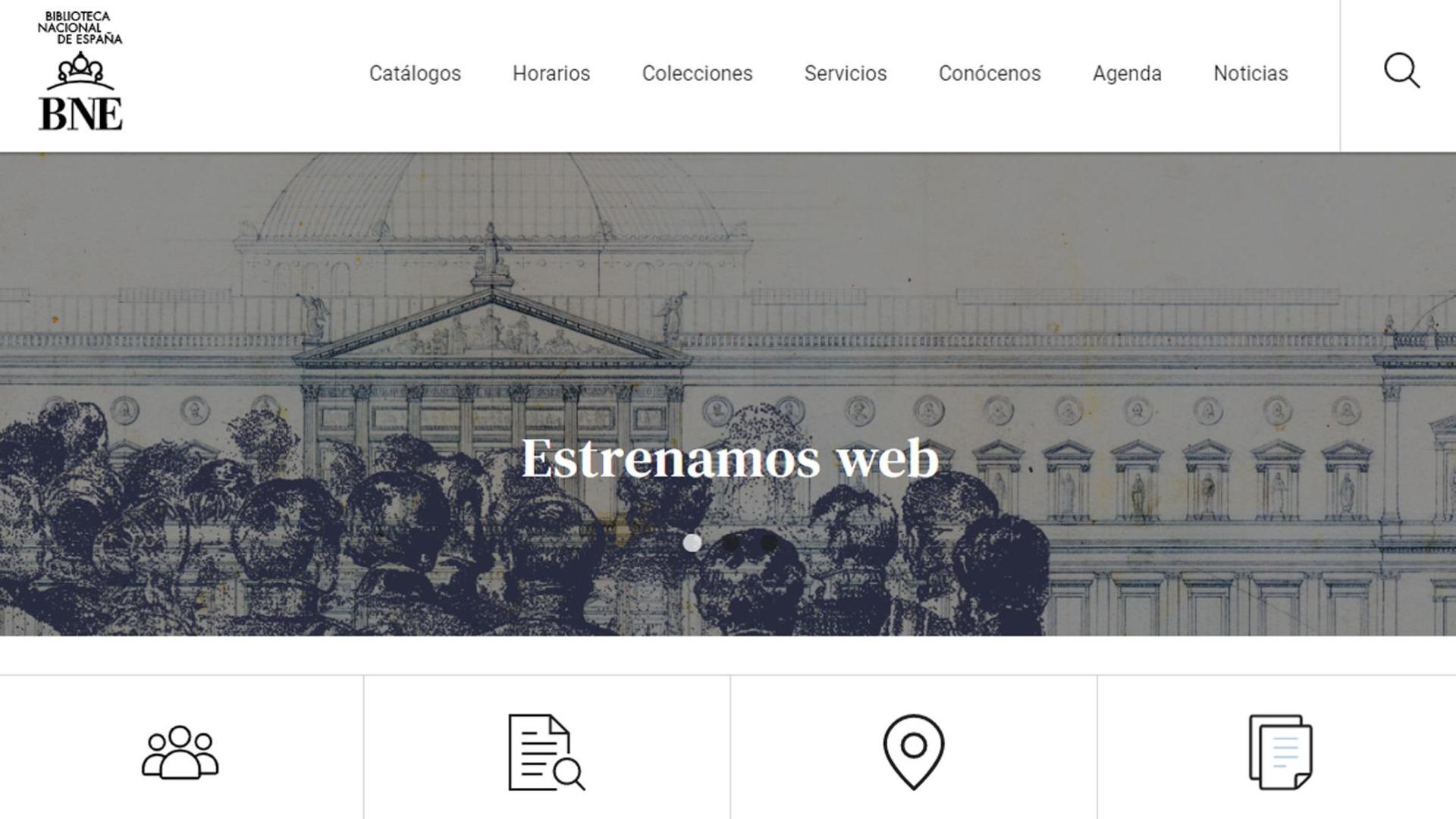 Nueva web de la Biblioteca Nacional de España
