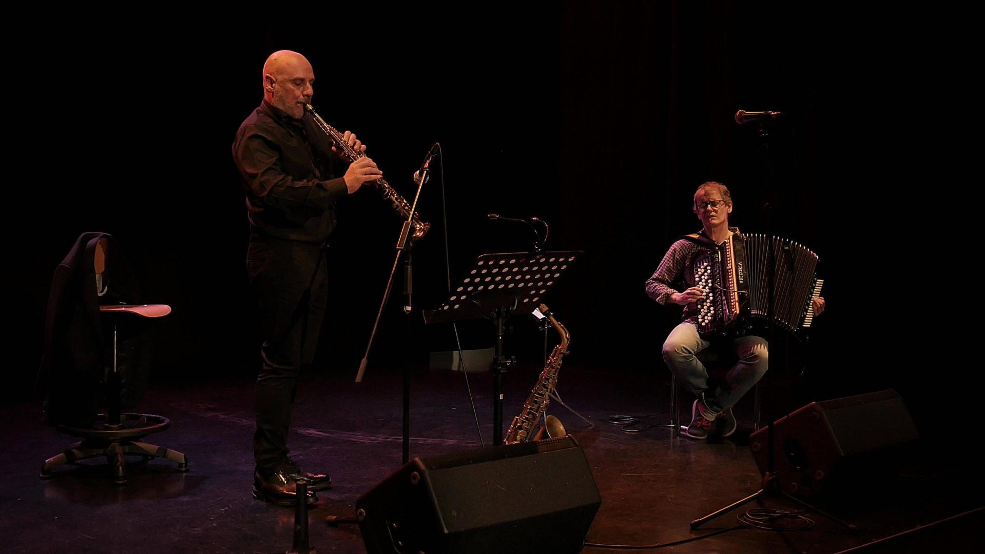 Andueza y López Jaso, en Urtarrijazz, en enero de 2021