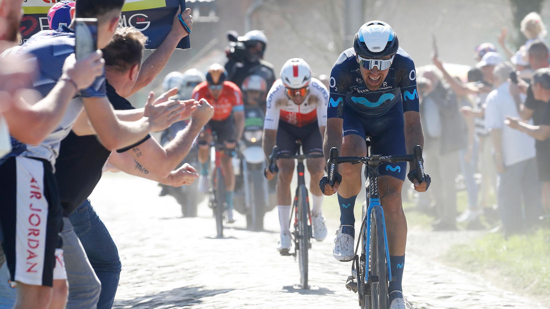 Oier Lazkano, en la pasada edición de la París-Roubaix