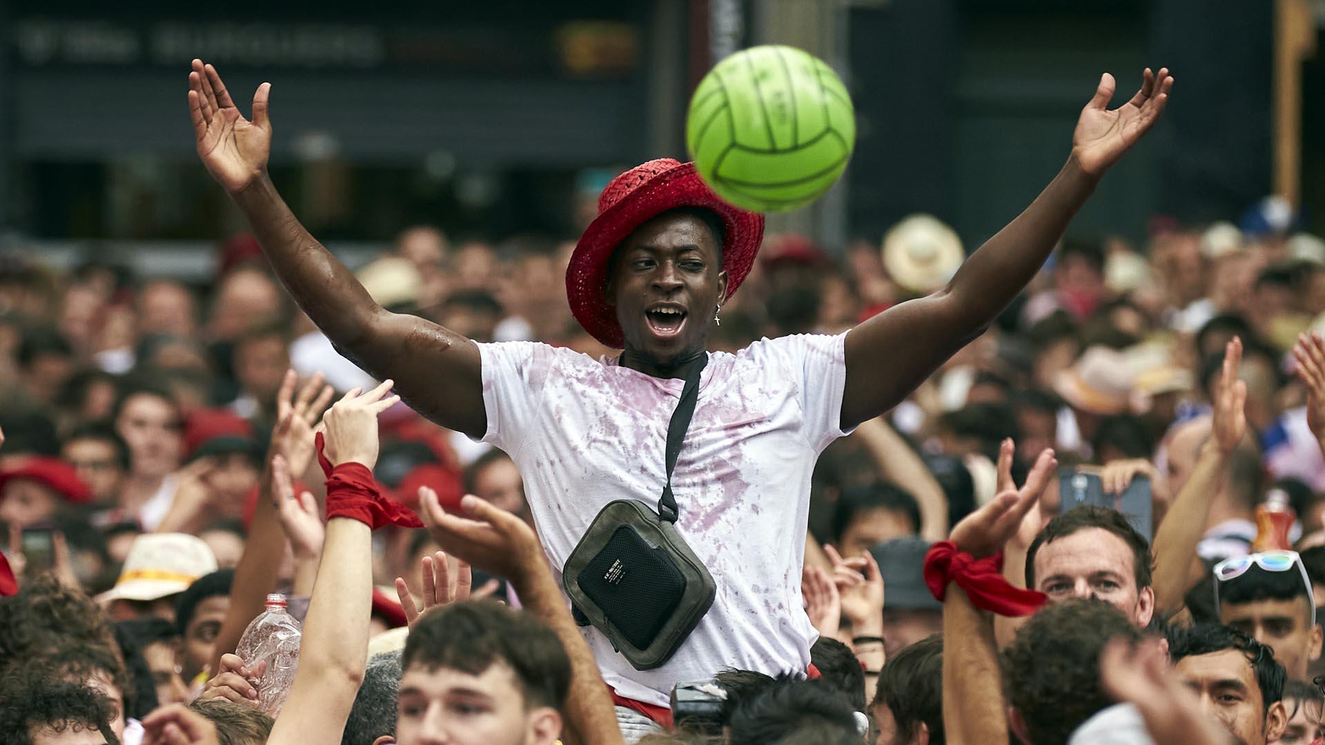 Imagen del Chupinazo de inicio de los Sanfermines de 2022.