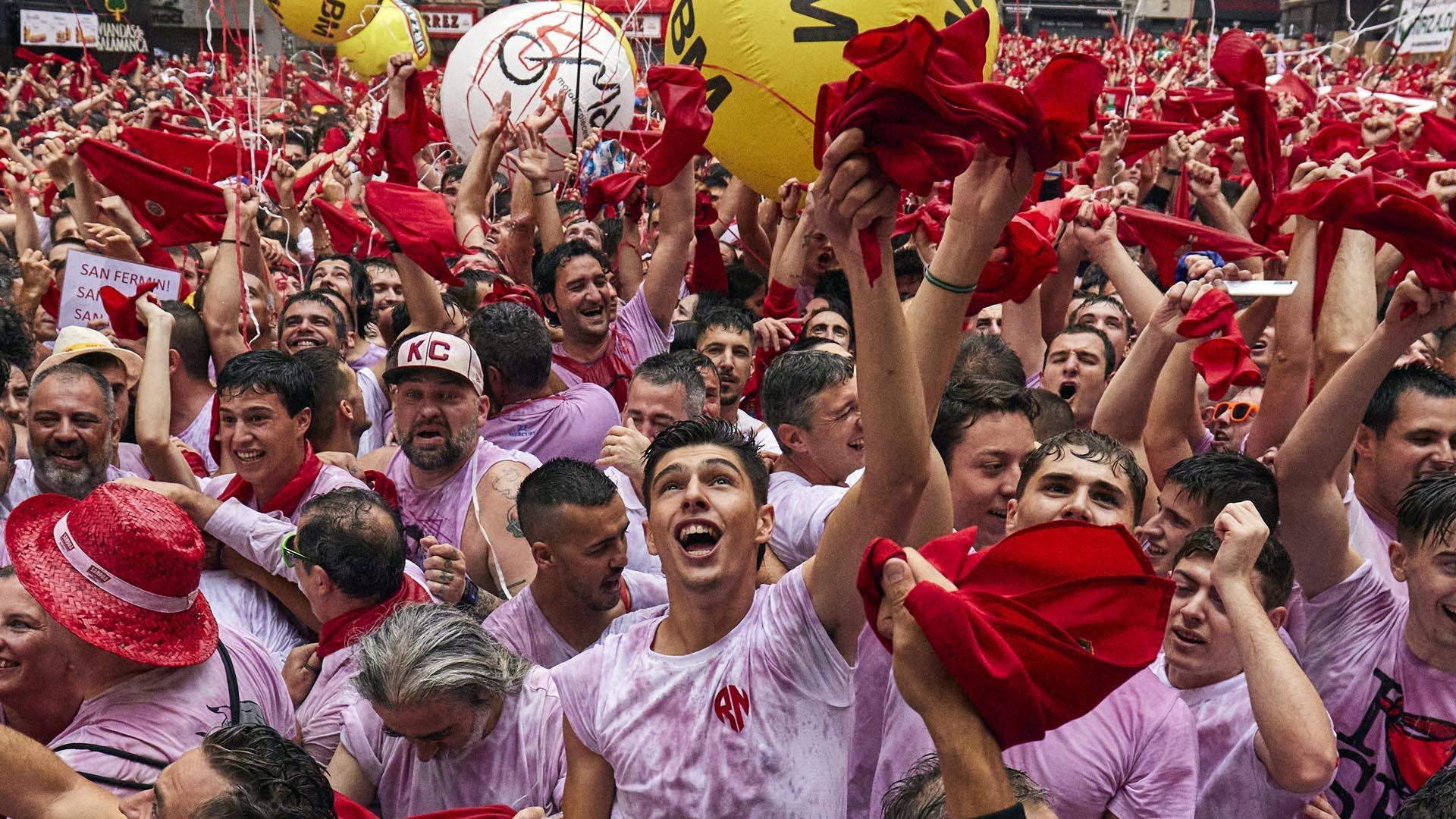 Imagen del Chupinazo de inicio de los Sanfermines de 2022.