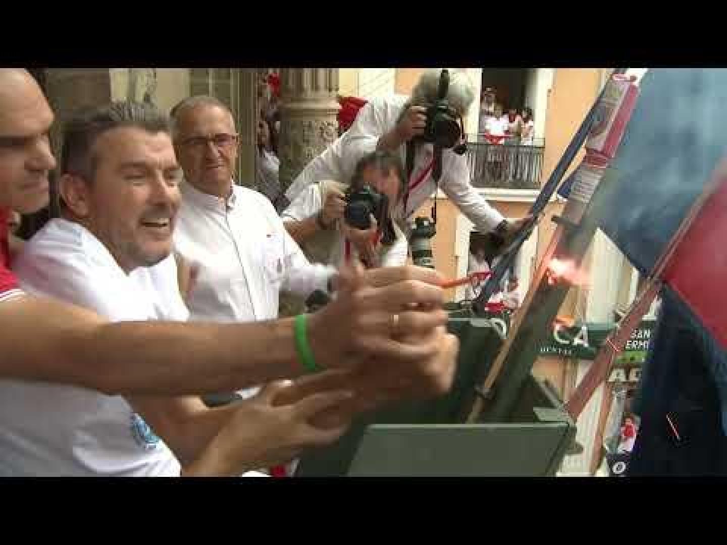El chupinazo de Unzué en un minuto