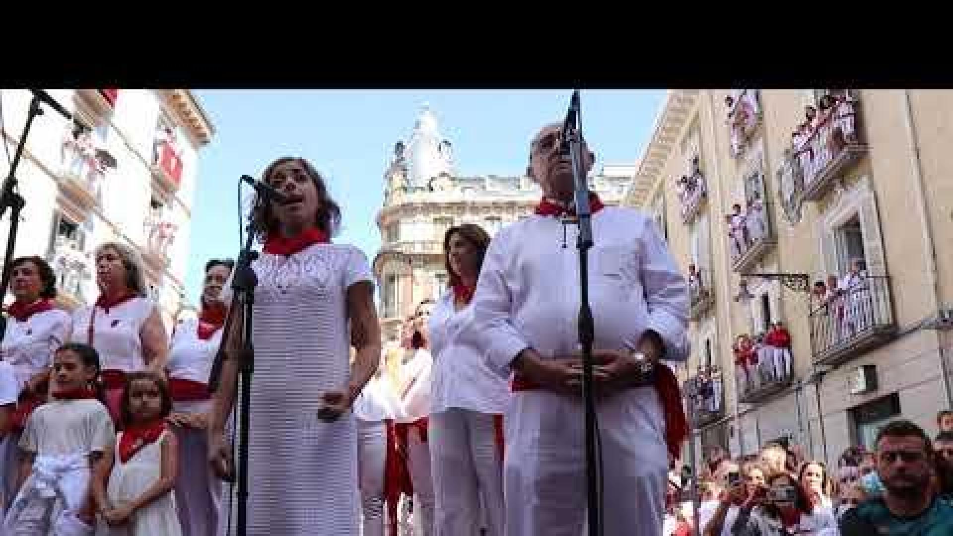 Vídeo de la jota a San Fermín de la Coral de Santiago