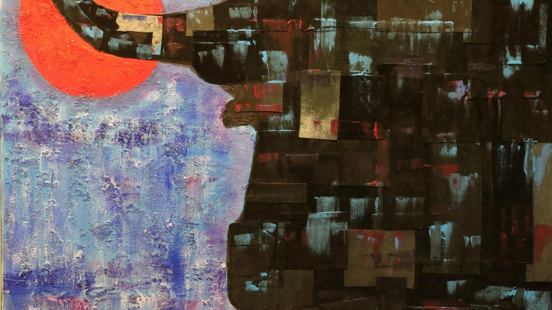 El toro, plasmado desde  el realismo hasta la abstracción,  es uno de los grandes protagonistas de la exposición Sanfermines 2022.