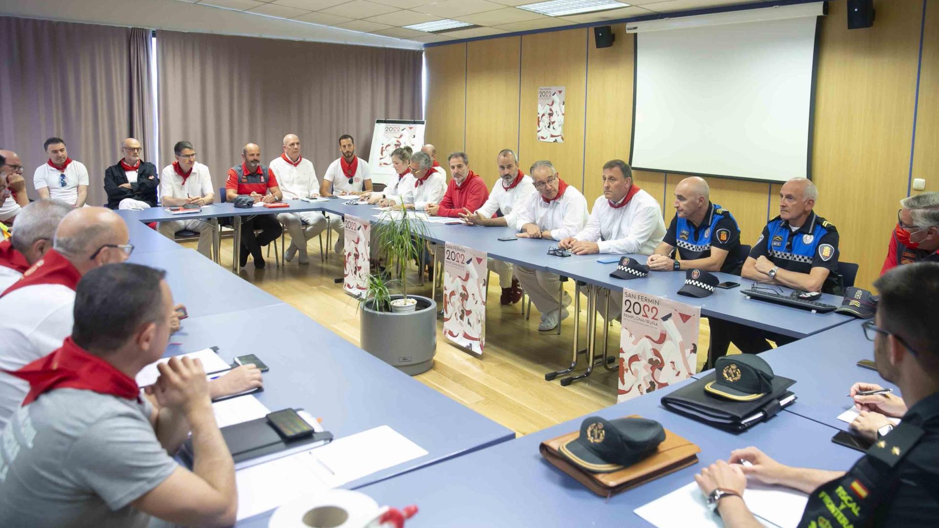 Junta Local de Protección Civil en la sede del Área de Seguridad Ciudadana