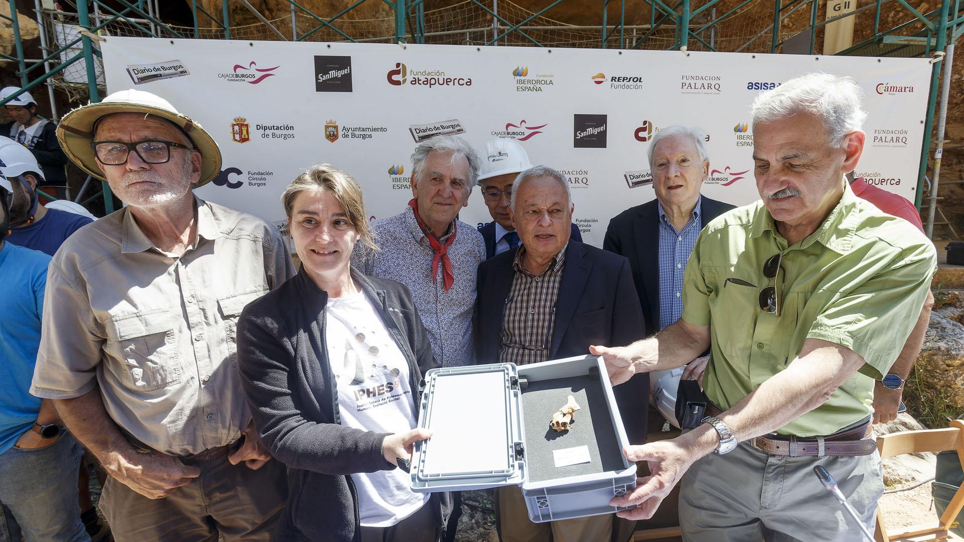 El Equipo de Investigación de las excavaciones en la Sierra de Atapuerca ha presentado este viernes uno de los principales hallazgos de los últimos años