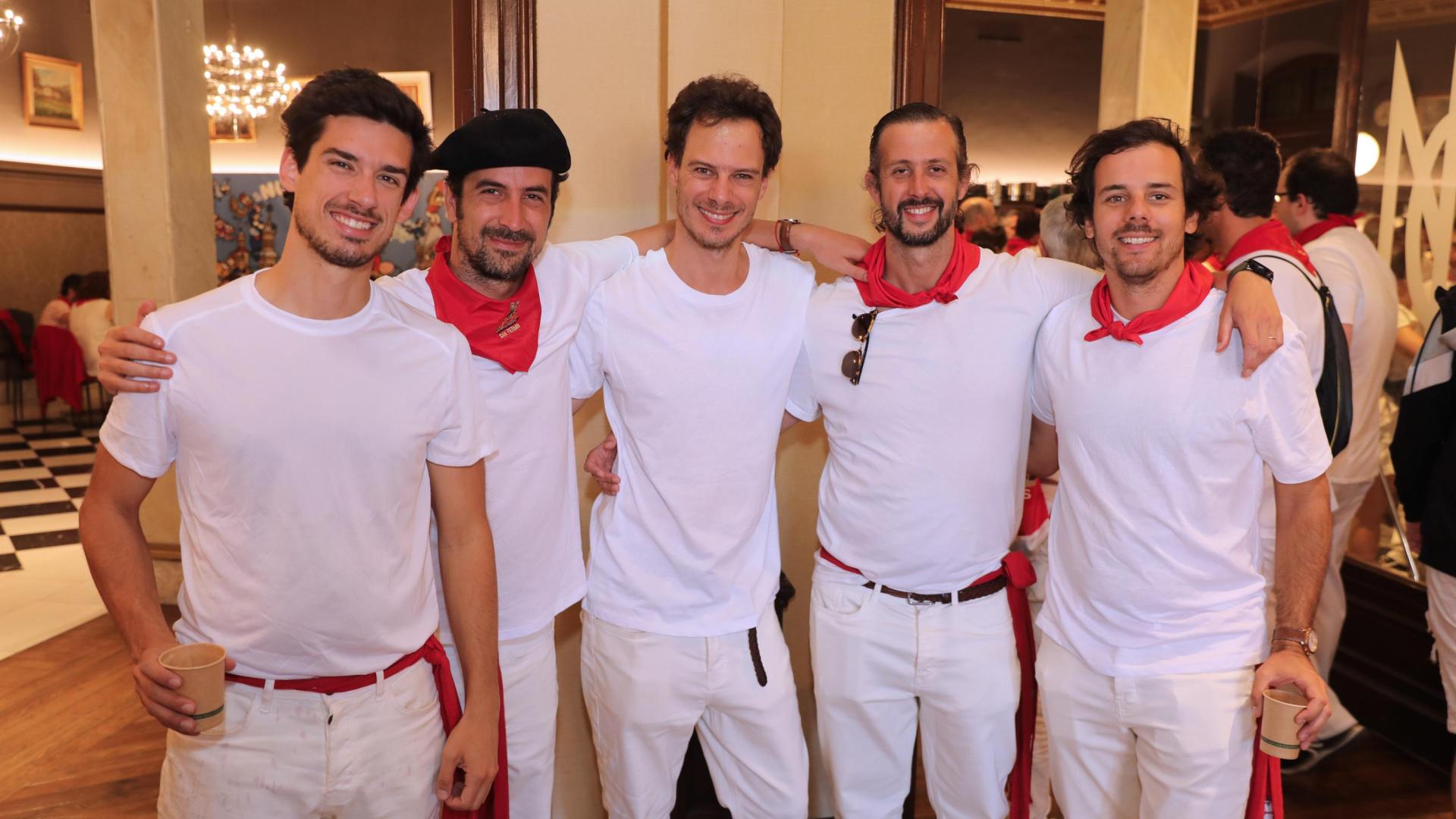 Por la izquierda: Pedro Ferreira Da Silva, Duarte Ramalho Fontes Sánchez óstiz, Joao Quelhas, Alberto Ramalho Fontes Sánchez Óstiz y Bernardo Jamson.