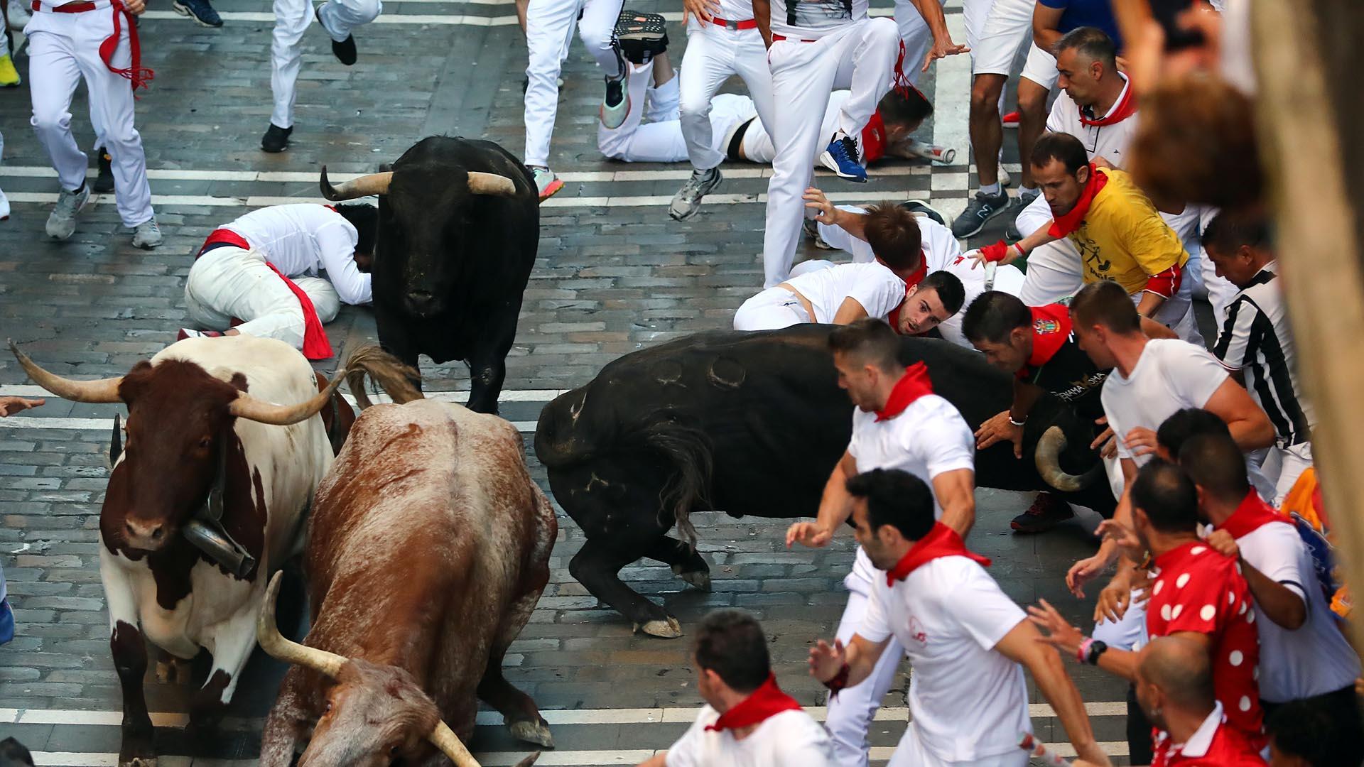 Fotos del sexto encierro de San Fermín 2022