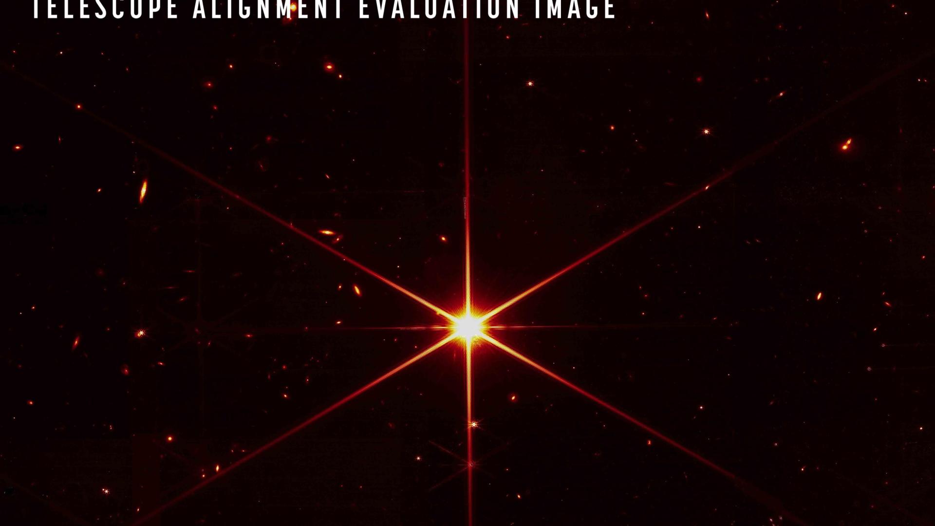 Imagen de la estrella 2MASS J17554042+6551277 tomada por el JWST en su proceso de calibrado