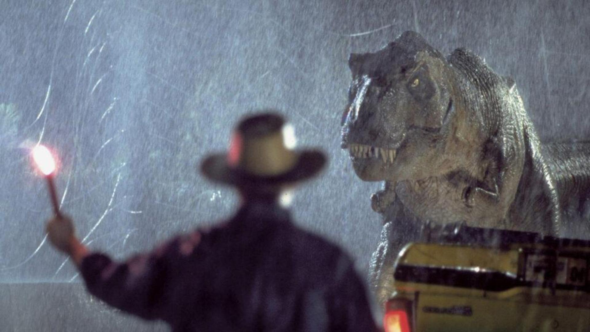 Una escena de Jurassic Park