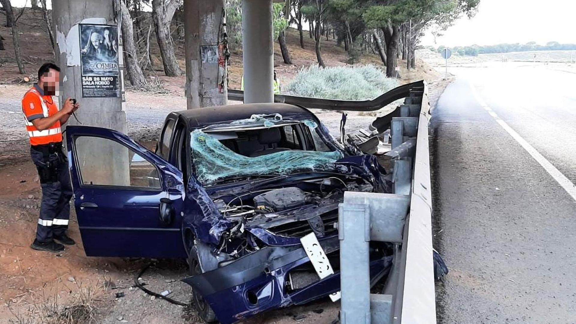 Estado en el que ha quedado el vehículo tras el accidente