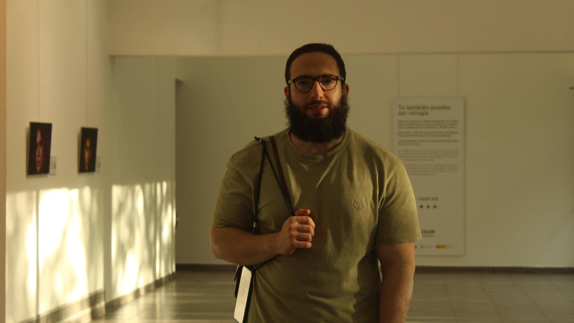 Belal Darder, en junio, en Civivox Iturrama en Pamplona