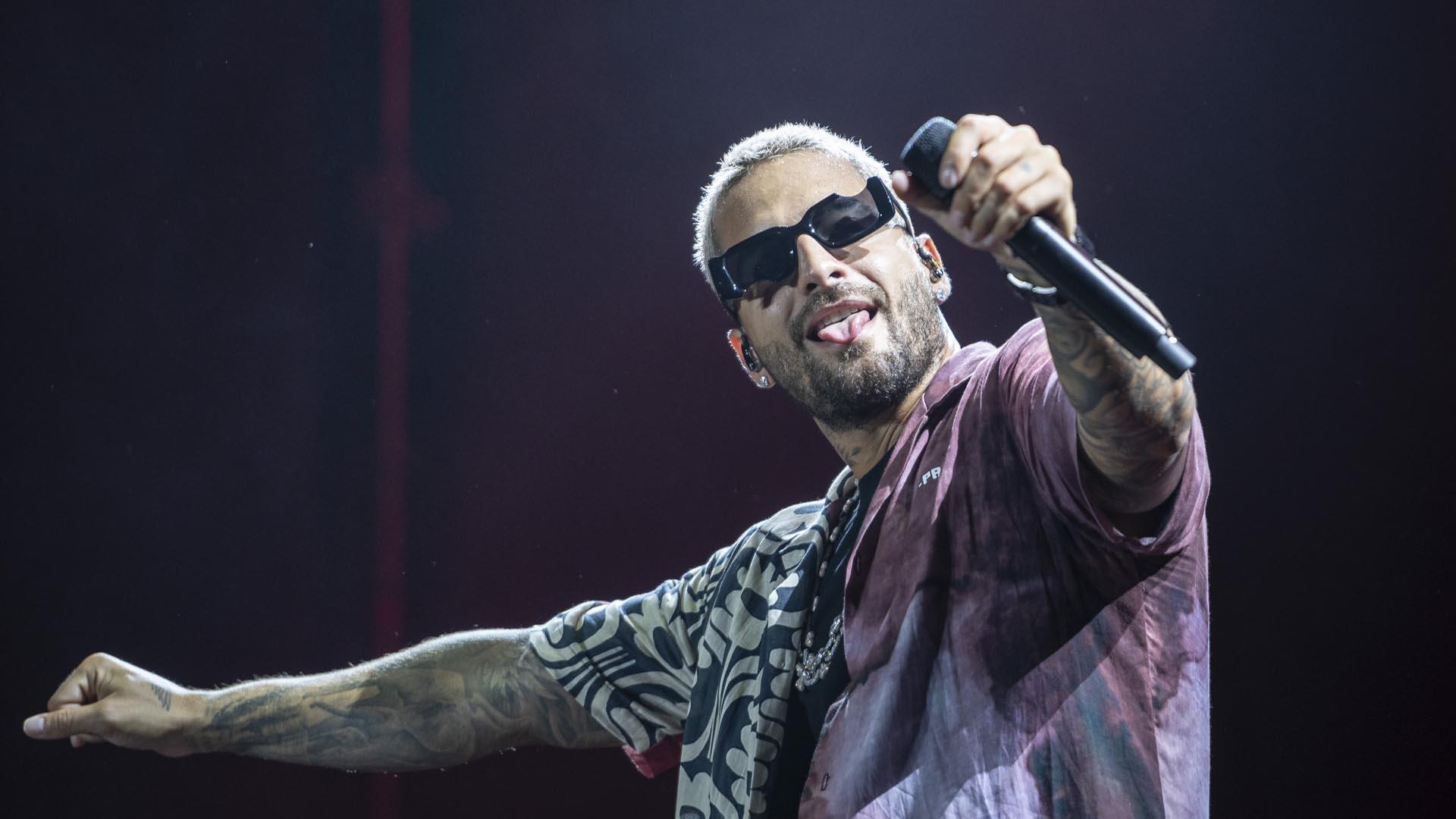 Maluma, en el concierto en el Festival Magdalena en Vivo.