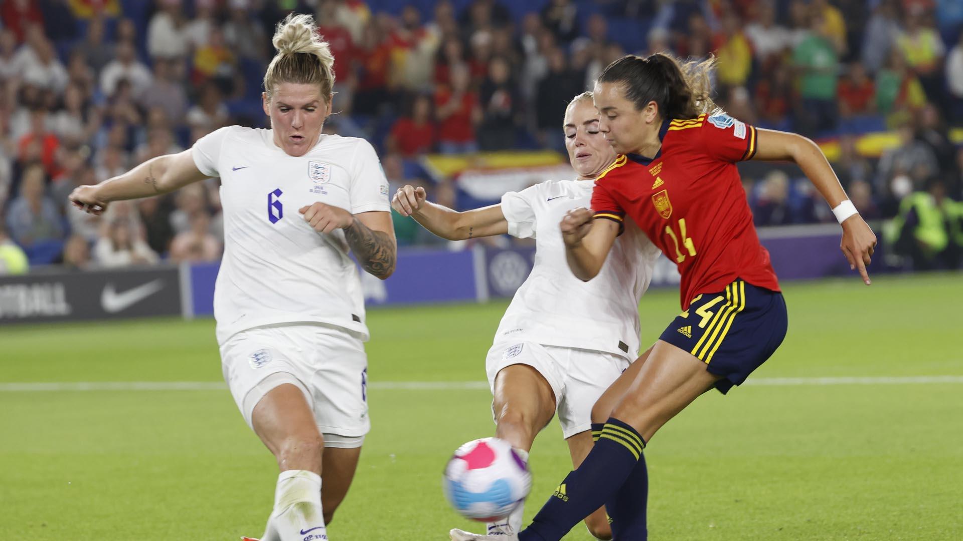 Imagen del partido de cuartos de la Eurocopa 2022 entre Inglaterra y España
