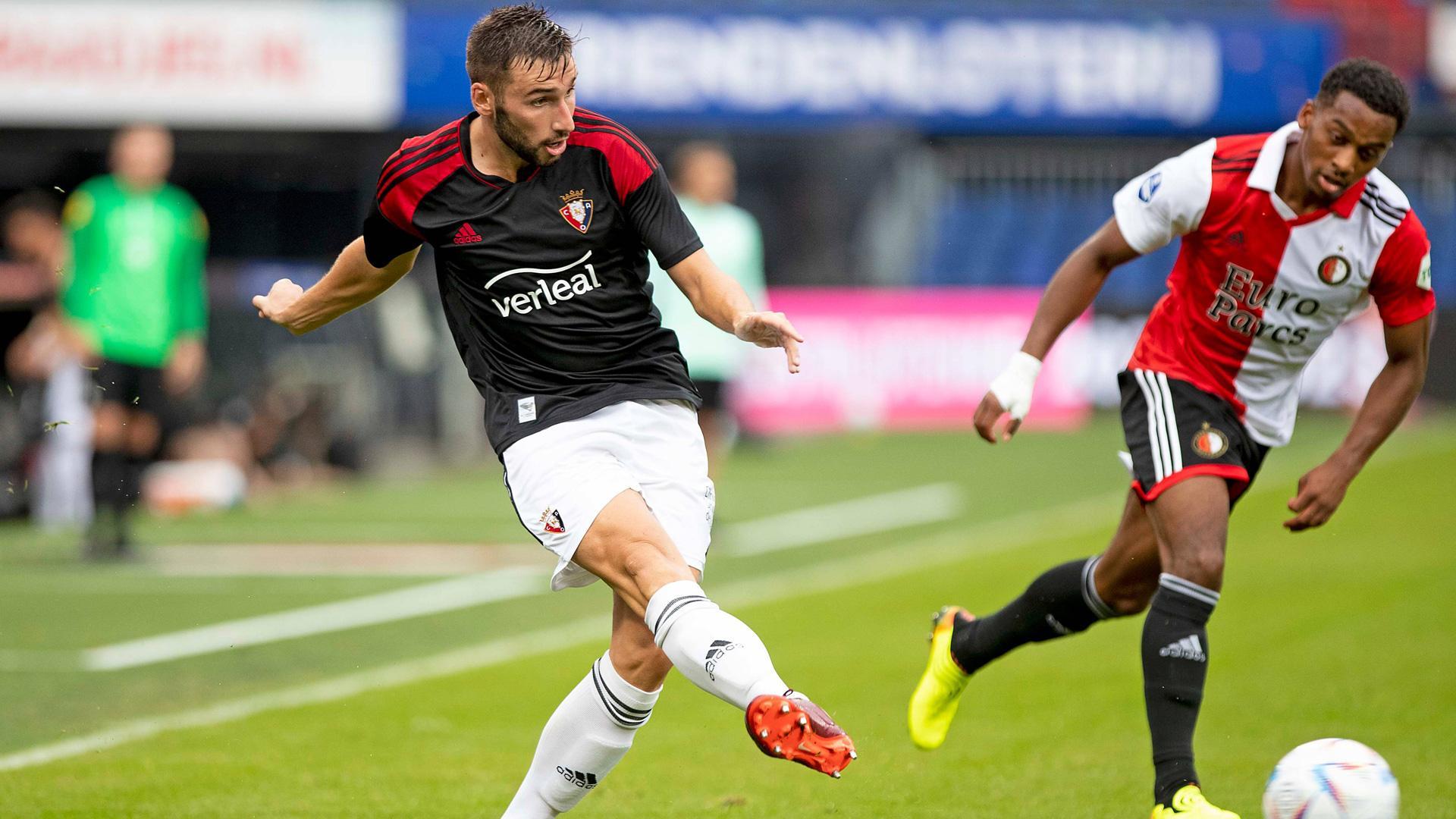 Jon Moncayola durante el duelo contra el Feyenoord