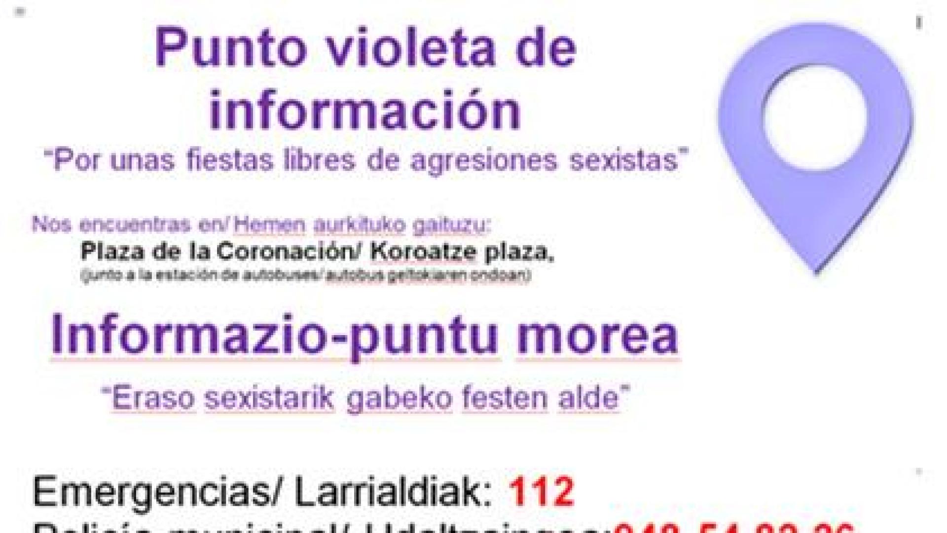 La Carpa-Punto Lila con información estará activa los días 5, 6 y 7 de agosto