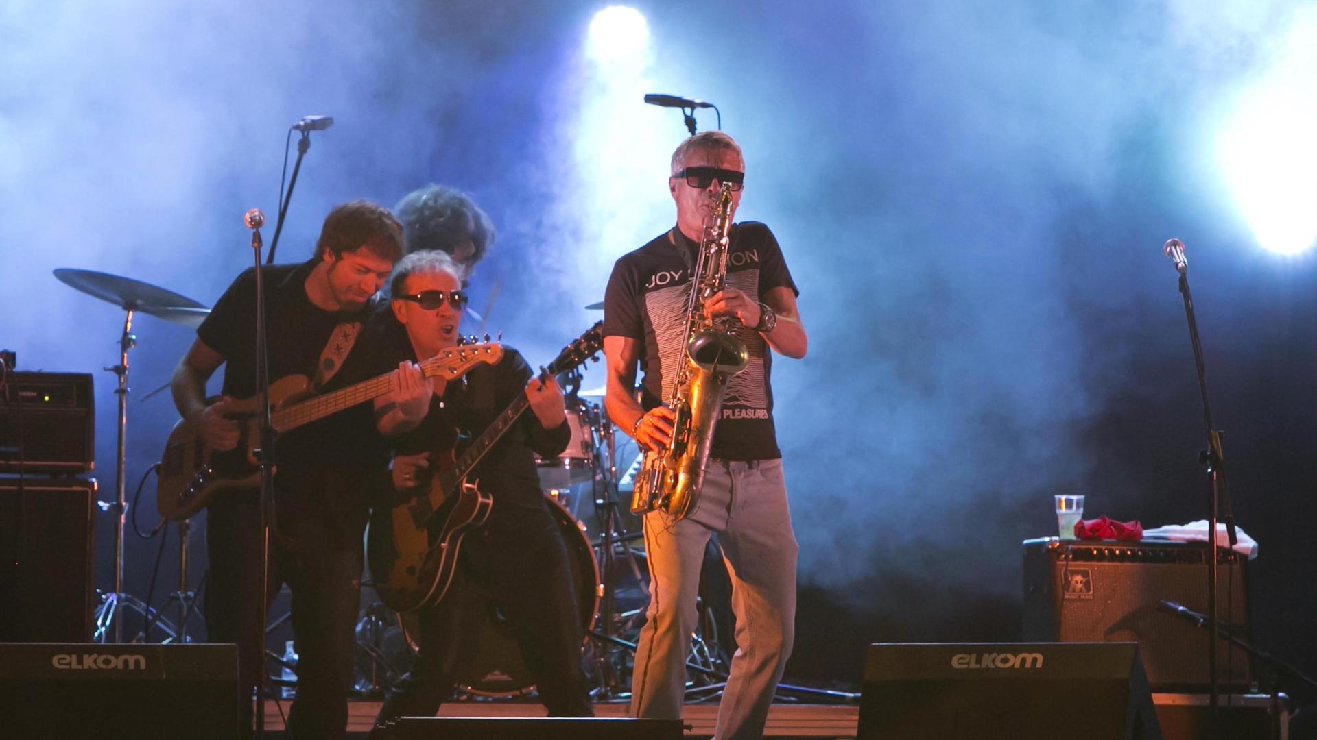 El grupo Nacha Pop durante una actuación.