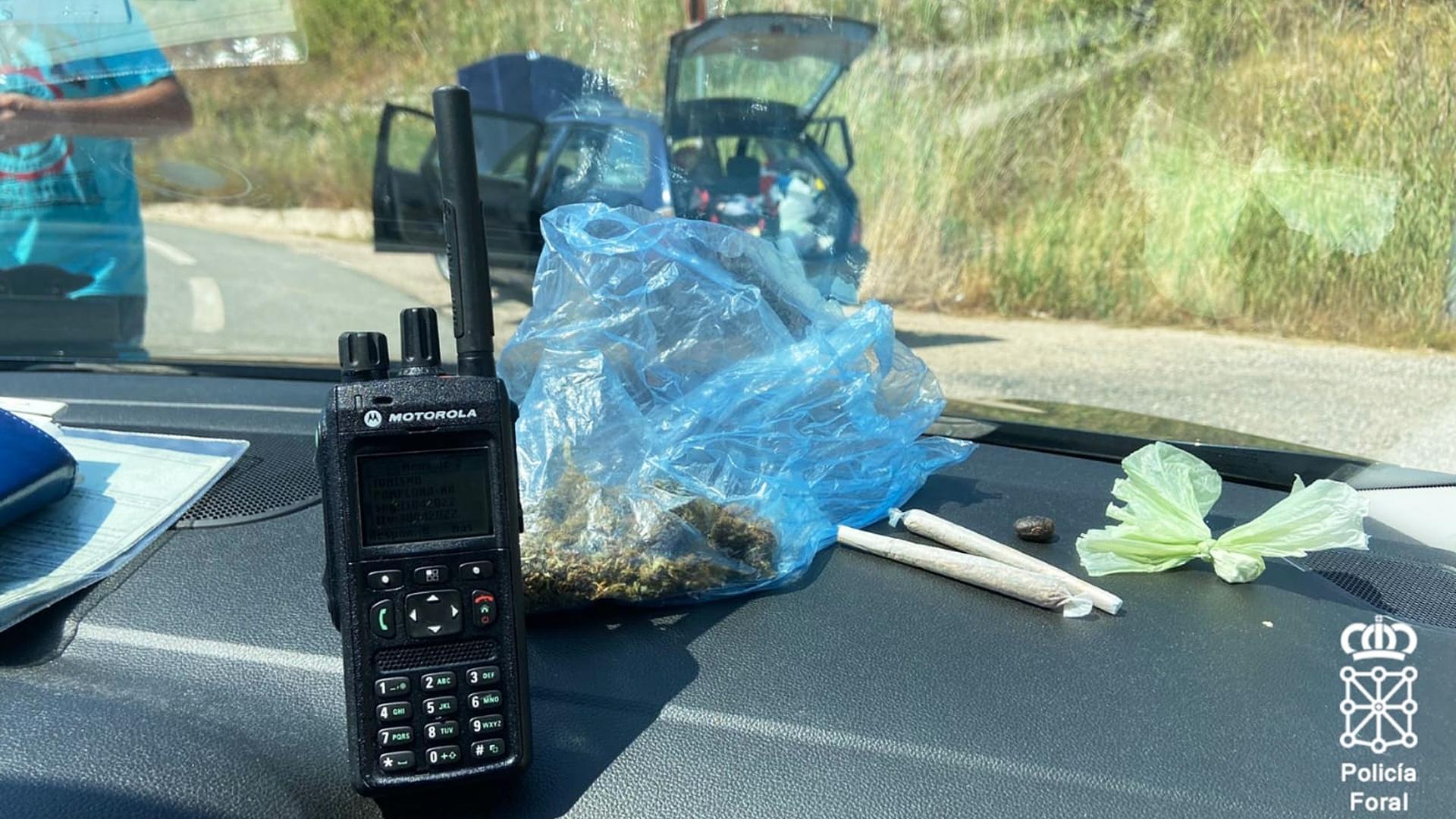 Droga incautada en el registro a un conductor en Estella