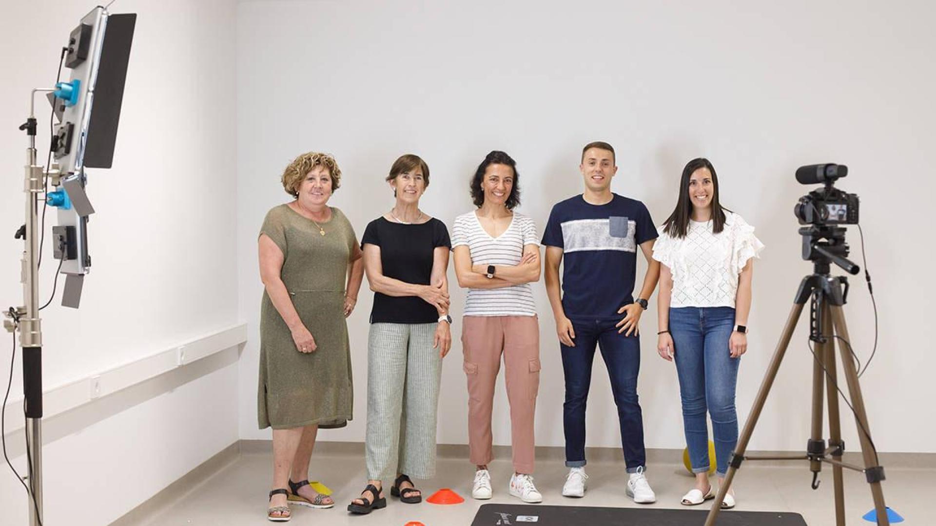 El equipo investigador involucrado en el proyecto. De izquierda a derecha, Begoña González Itarte, Blanca Erice Echegaray, Alicia Alonso Martínez, Gaizka Legarra Gorgoñón y Yesenia García Alonso