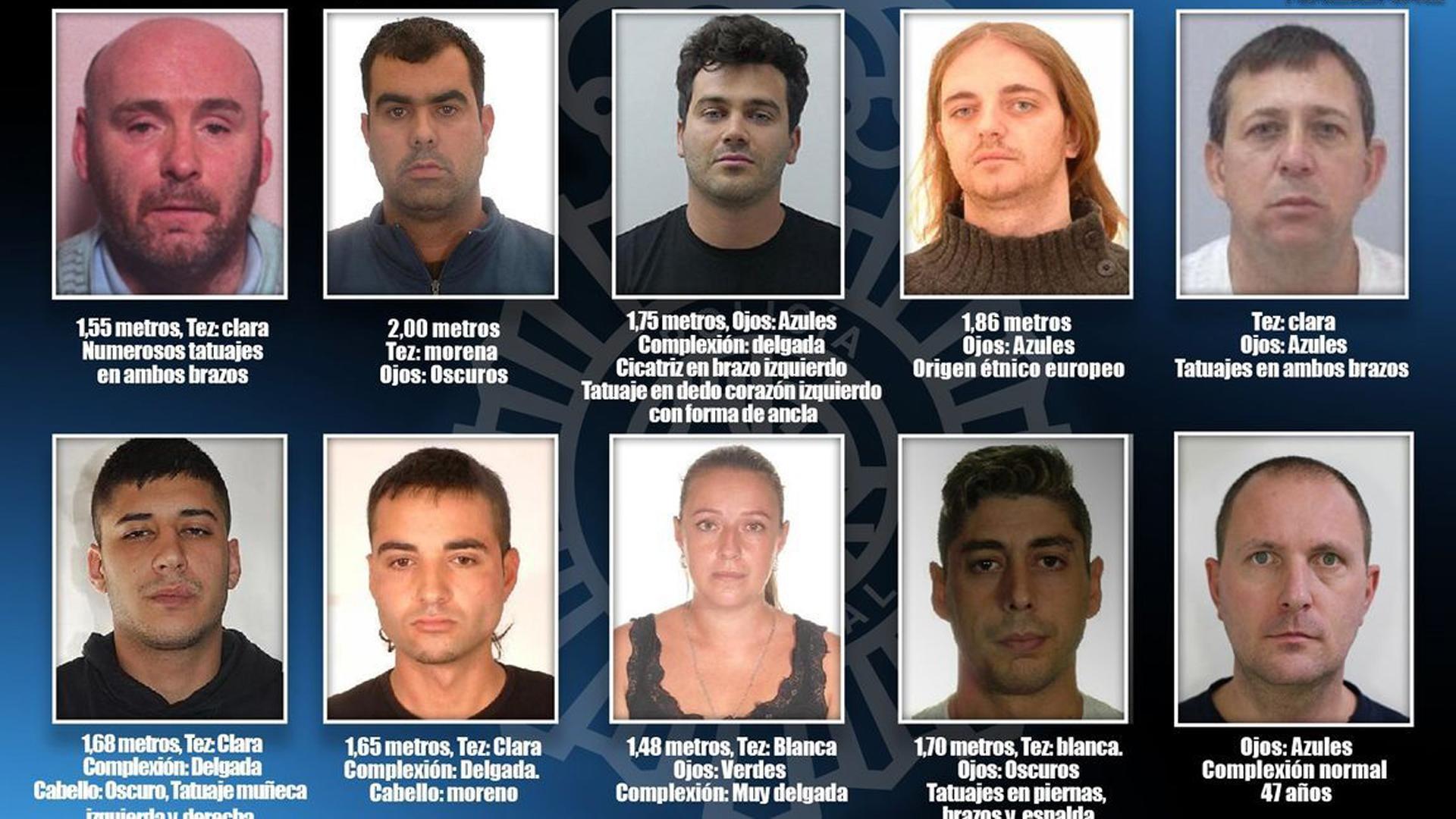 Lista de los 'más buscados' de la Policía Nacional