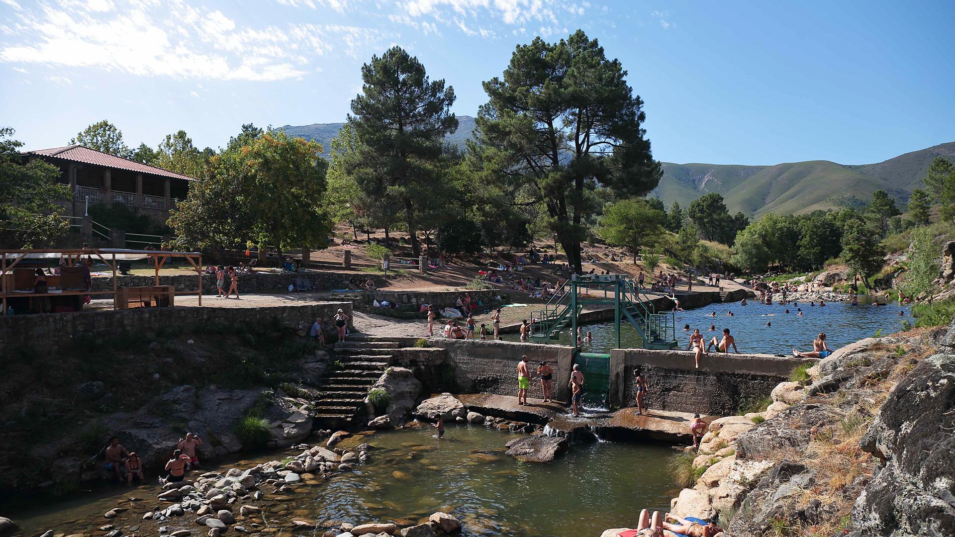 Piscina fluvial en Acebo (Cáceres, España)