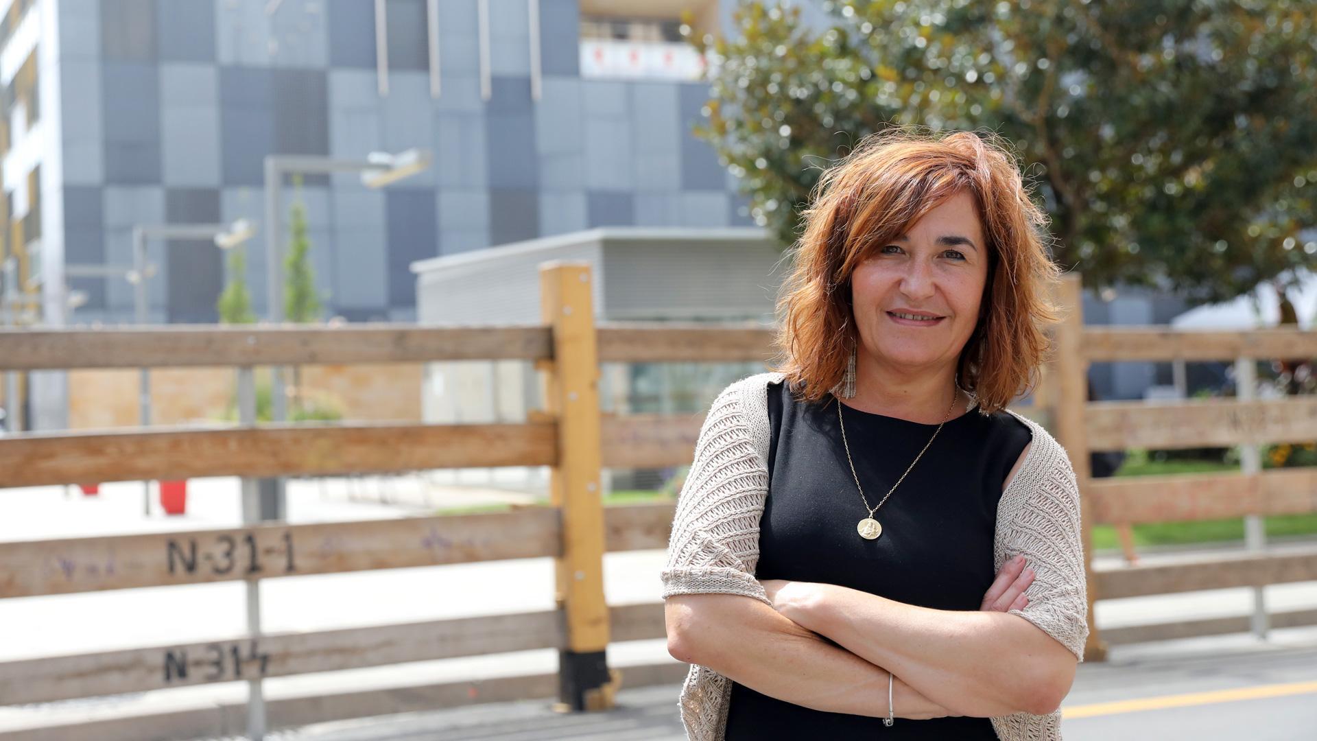 La alcaldesa Ana Góngora, en la víspera del inicio de las fiestas patronales de Burlada