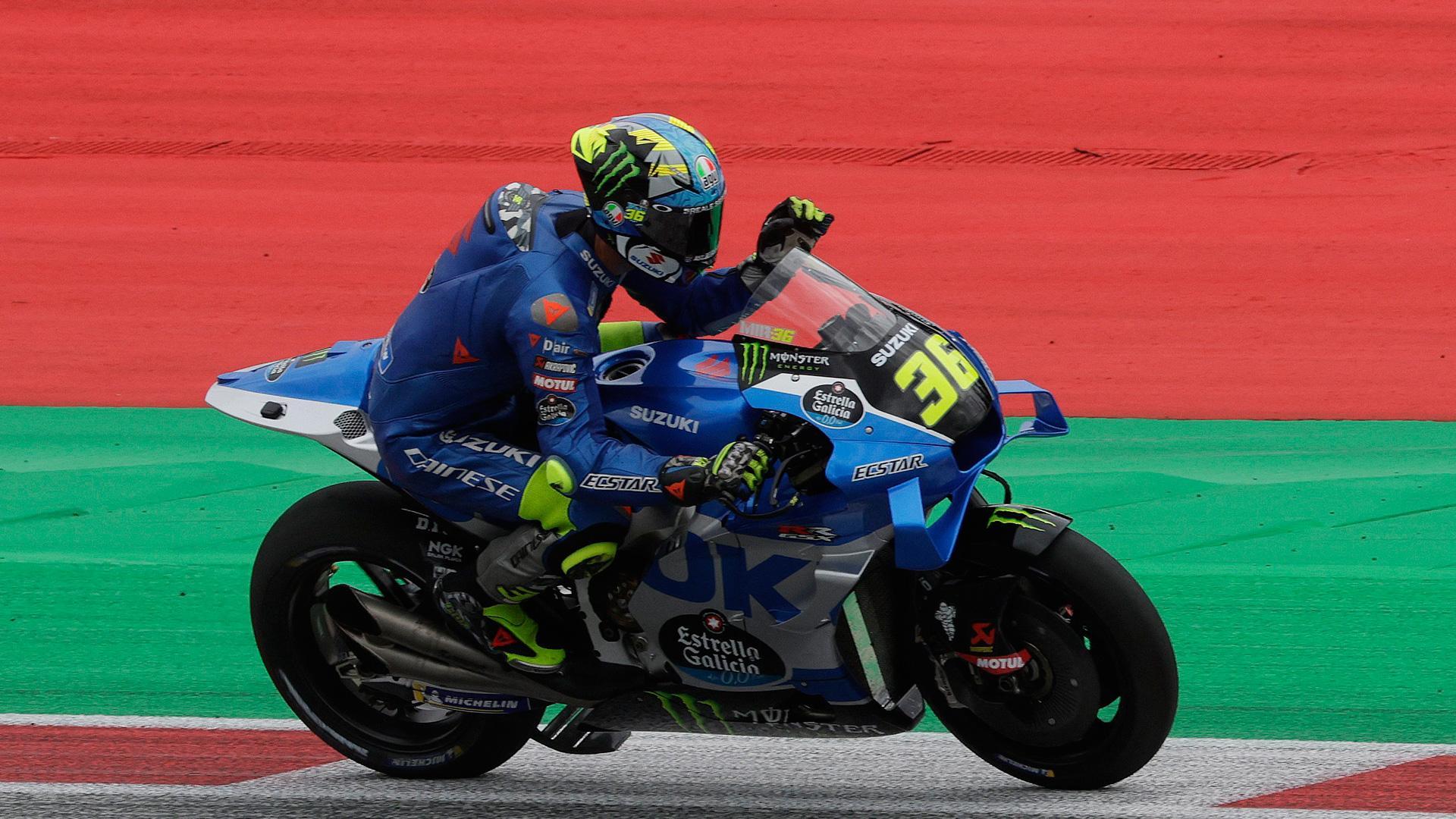 El piloto español Joan Mir, durante la clasificación para el Gran Premio de Austria